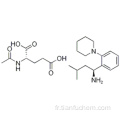 Acide L-Glutamique, N-acétyl-, compd. avec (αS) -α- (2-méthylpropyl) -2- (1-pipéridinyl) benzèneméthanamine (1: 1) CAS 219921-94-5
